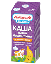 Каша молочно-овсяная безлактозная с наполнителем «Банан»